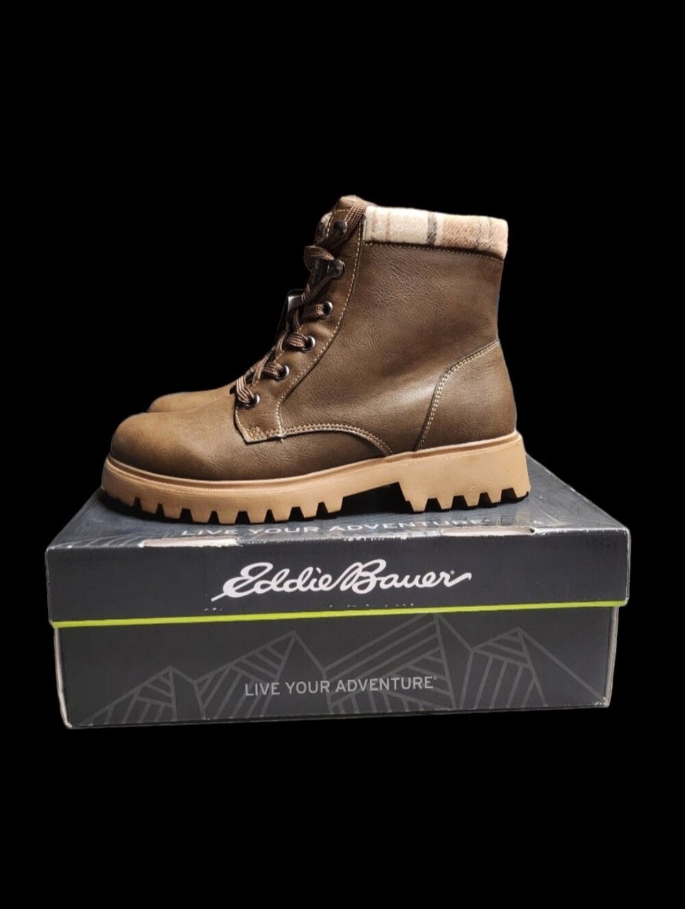 Eddie Bauer Women's Outdoor Combat Boots Cravebrown Size 7.5 NIB